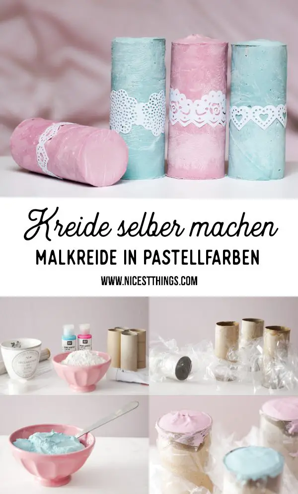Kreide selber machen DIY Malkreide in Pastellfarben Straßenkreide #kreide #malkreide #strassenkreide #diy #kindergeburtstag #birthday #children #activities #funactivities #chalk #bastelideen