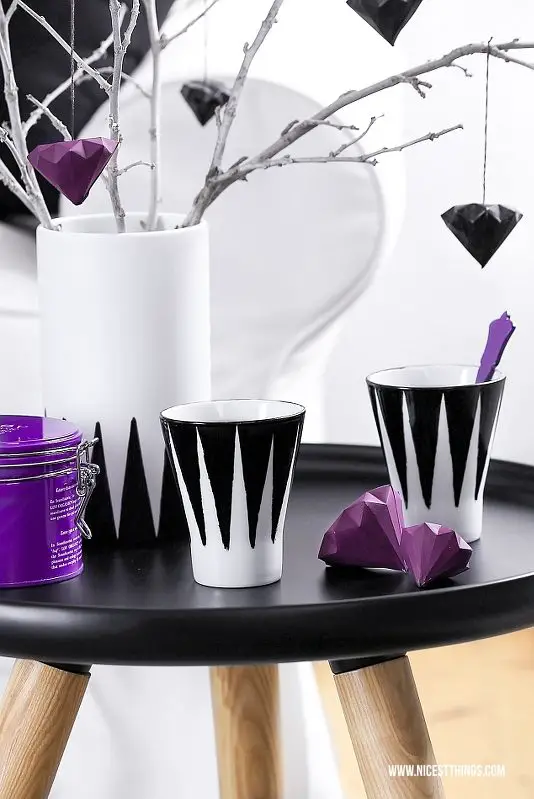 Origami Diamanten aus Papier falten DIY